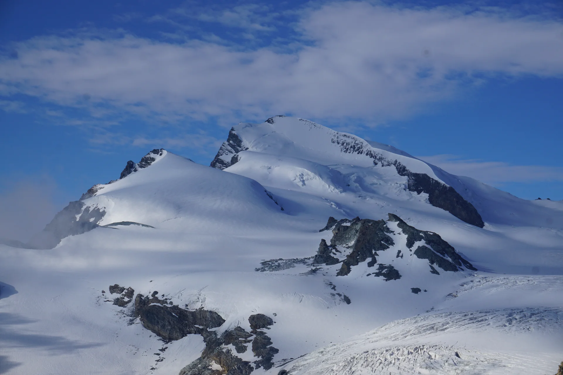 Fluchthorn (li.) und Strahlhorn (re.) | © A. Robota