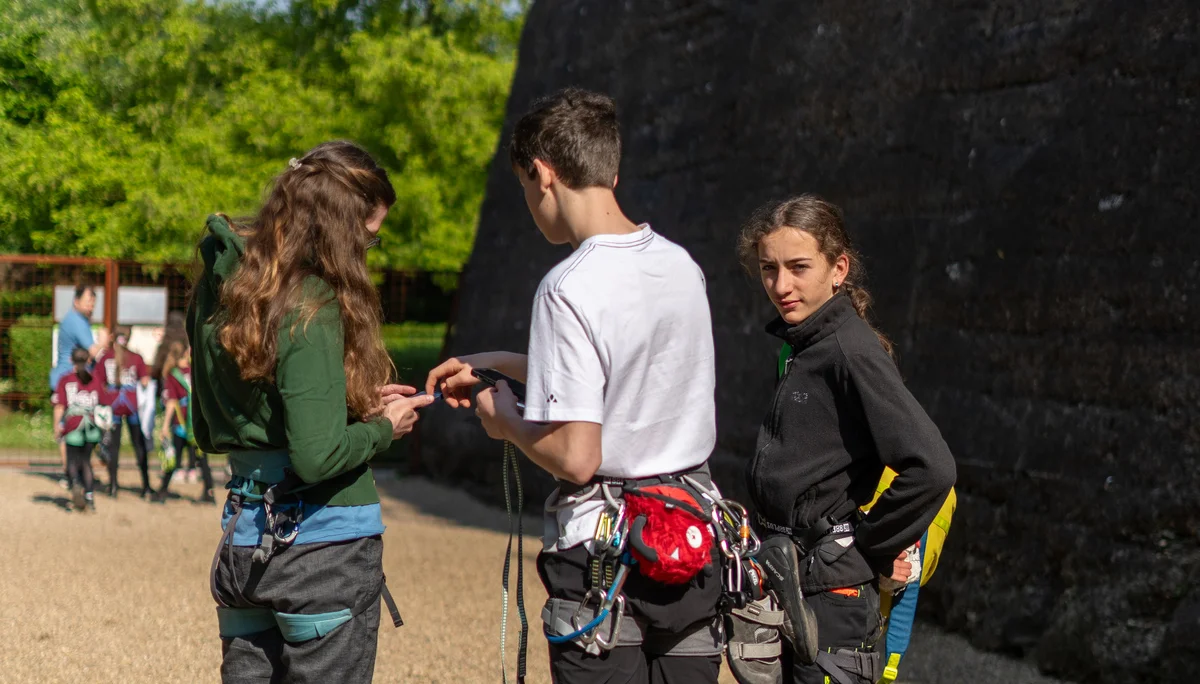 Levin, Bjarne und Lucia Klettern | © Ben Kühne