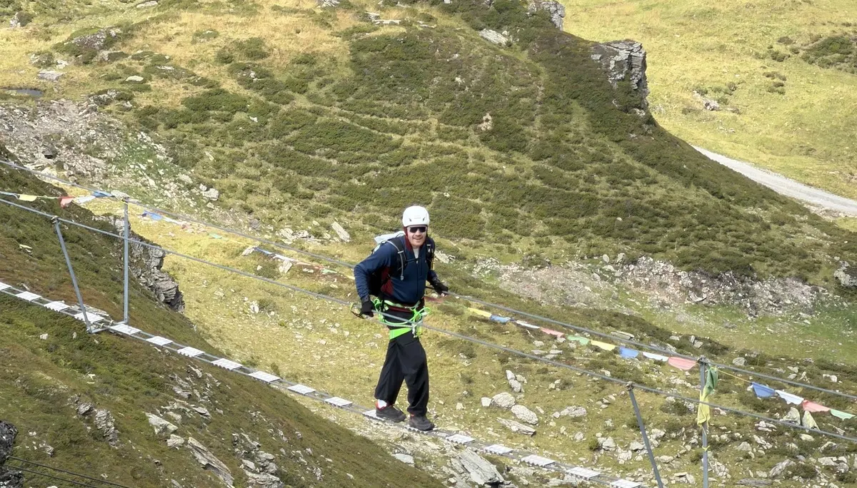 Marvin Brücke Klettersteig | © Ben Kühne