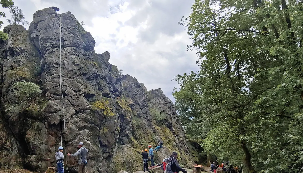 Drei Burgen-Weg, Kletterfelsen, Kirn, Hunsrück | © Uwe Drath