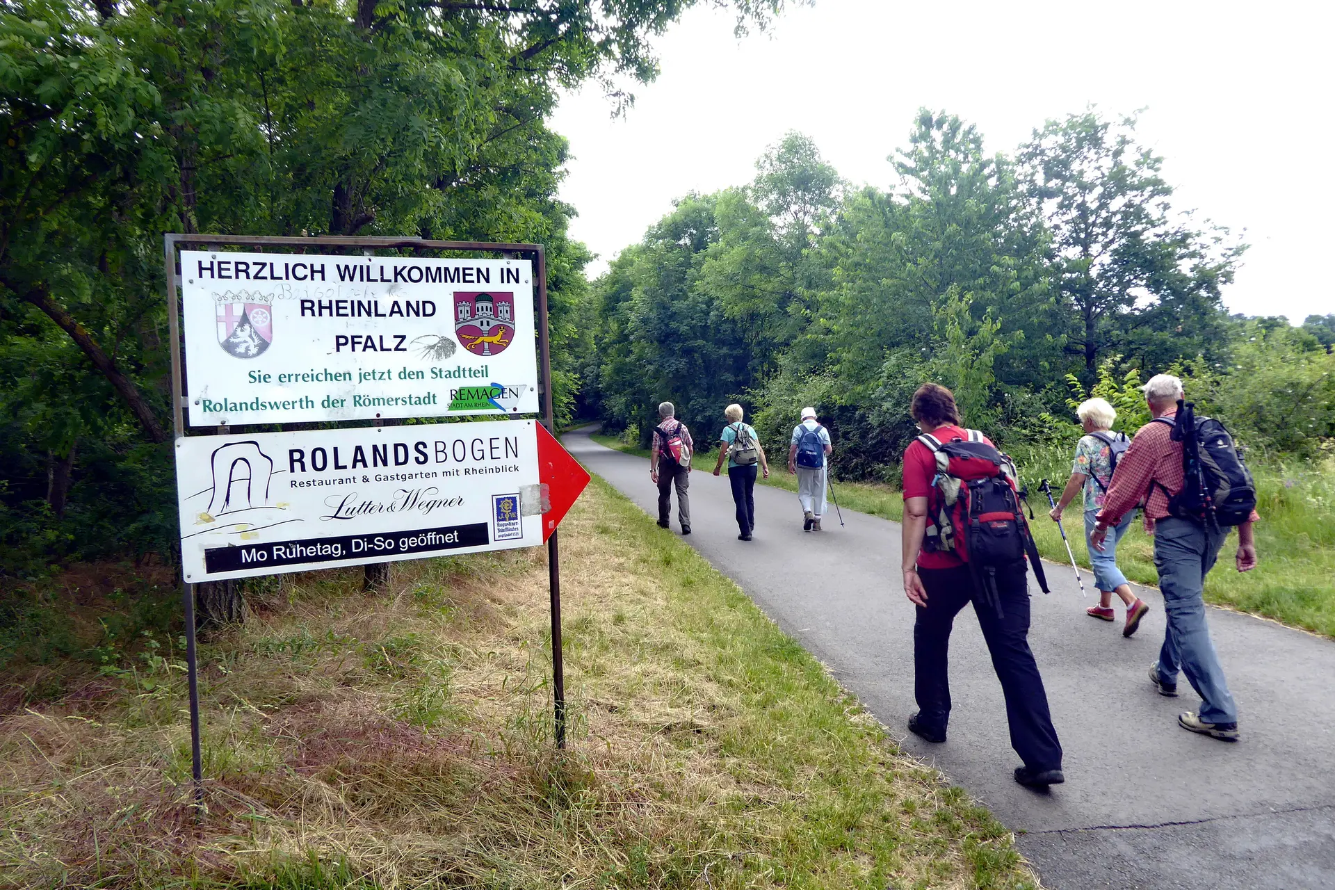Godesberg zum Rolandsbogen, Übergang nach Rh.-Pfalz | © Uwe Drath