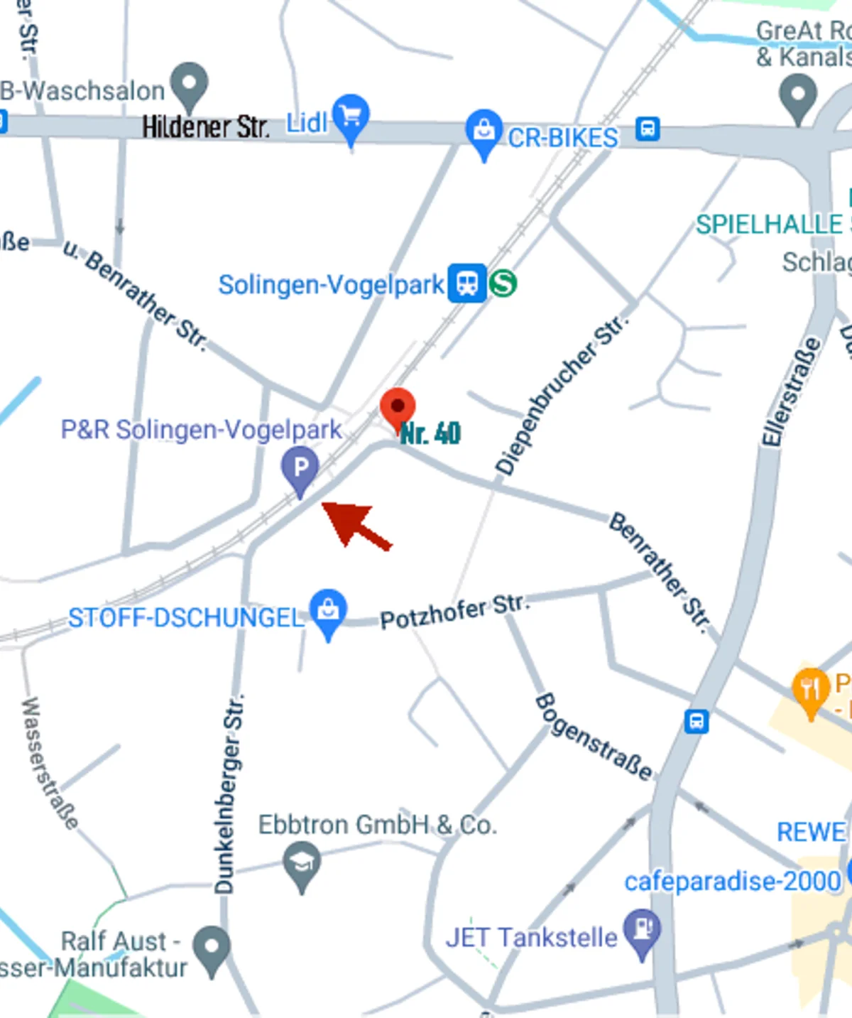 S-Bahn Solingen-Vogelpark P+R Parkplatz | © Uwe Drath