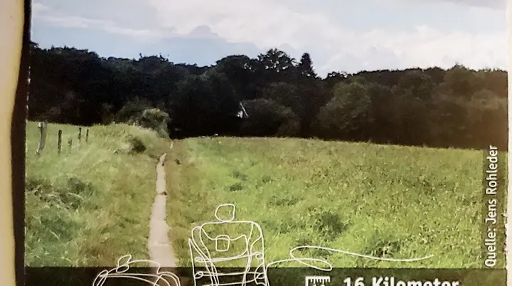 Vier Schlösser Weg Solingen, Wanderkarte | © Uwe Drath